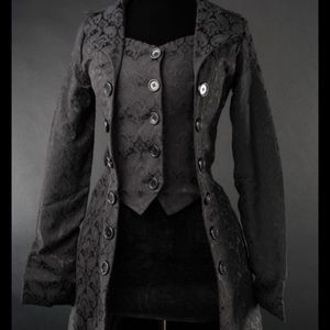 Dracula Clothing Brocade Pirate Coat
